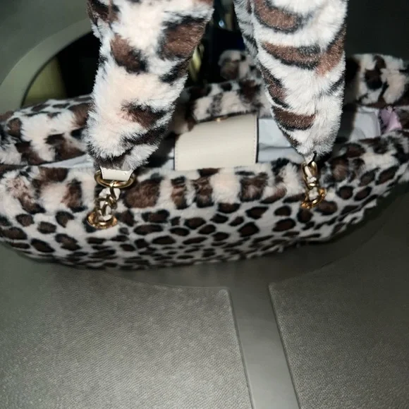Juicy Couture Leopard Print Fur Tote - Picture 7 of 7